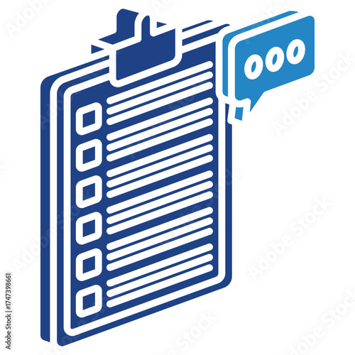 Feedback Mini Illustration Isometric Icon. Use For Modern Concept, Print, Ui, Ux Kit, Web And App Development. Vector Related To Market, Business, Finace