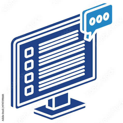 Feedback Mini Illustration Isometric Icon. Use For Modern Concept, Print, Ui, Ux Kit, Web And App Development. Vector Related To Market, Business, Finace