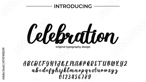 Celebration - Elegant Script Font for Smooth Handwritten Design and Creative Typography
