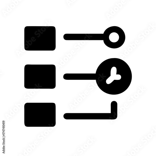 Process flow diagram showing sequential steps