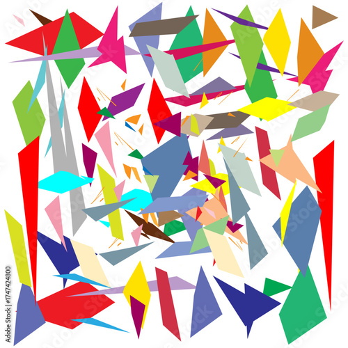 abstract geometric background with triangles