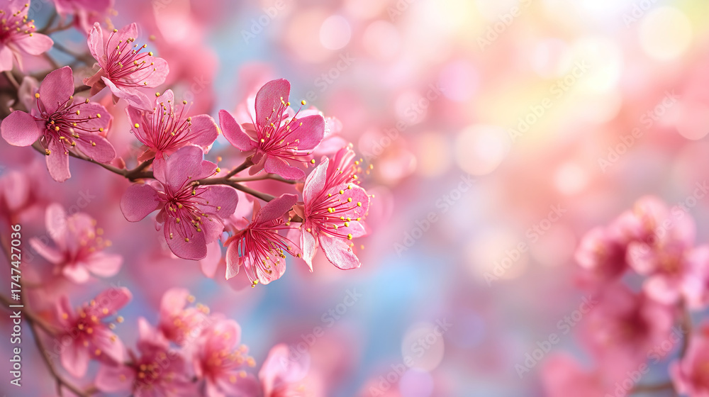 Fototapeta premium Beautiful Blooming Sakura Tree in Spring