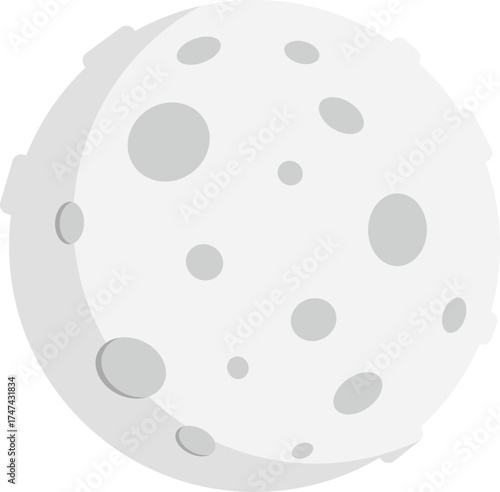 Vector illustration of moon