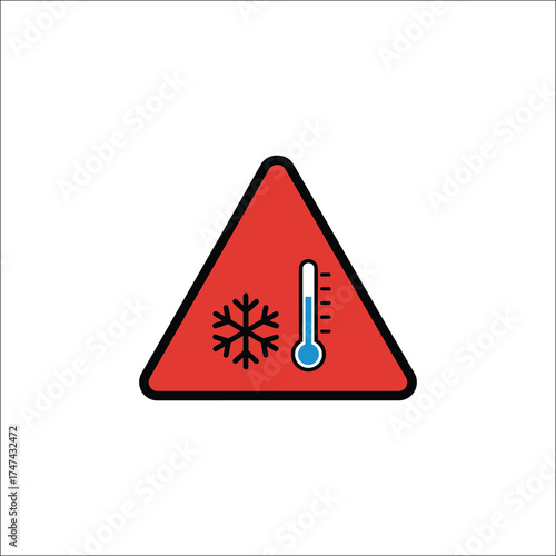 Winter weather illustration isolated on white background
