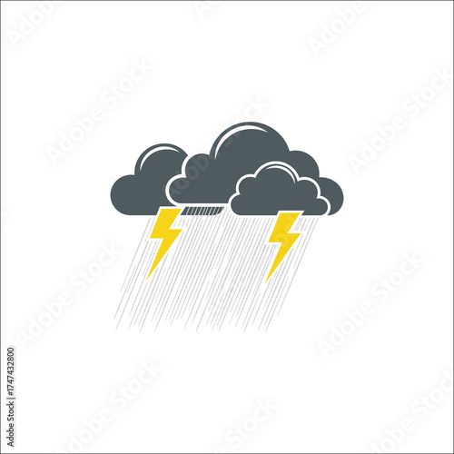 Winter weather illustration isolated on white background
