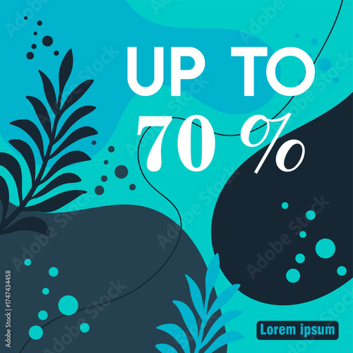 abstract web banner for social media.promotion post and story social media template. background ilustration vector abstract 