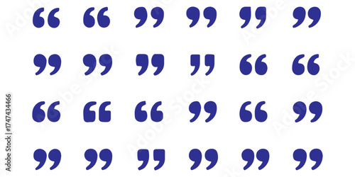 Quote icon vector illustration. Quotation mark sign and symbol. Set of quote mark . Quotation mark icon collection on white background. double quotation vector symbol
