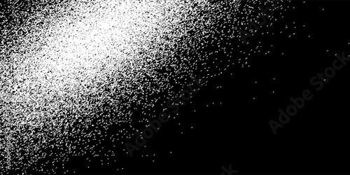 Black Noise Stipple Dotwork Halftone Gradient Isolated PNG Semi Circle Bent Border.vector