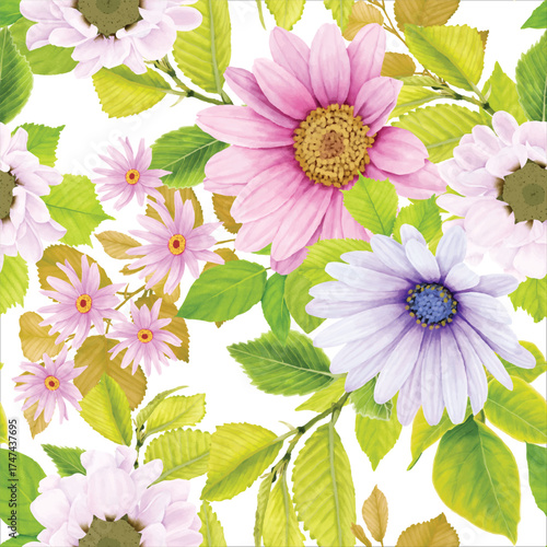 beautiful floral seamless pattern