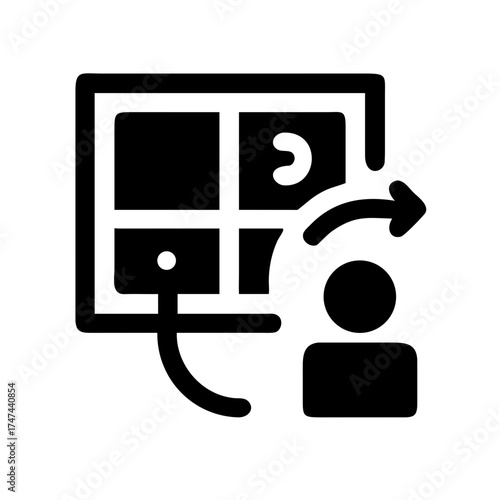 Person escaping through a window