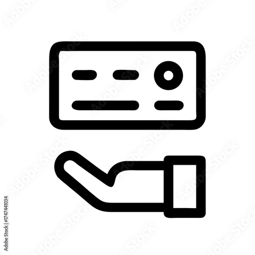 Hand holding a credit card for payment