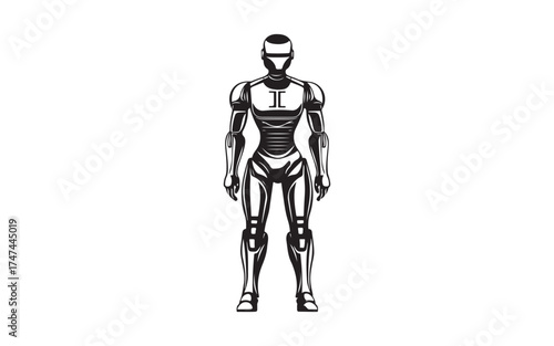 silhouette robot toy robot