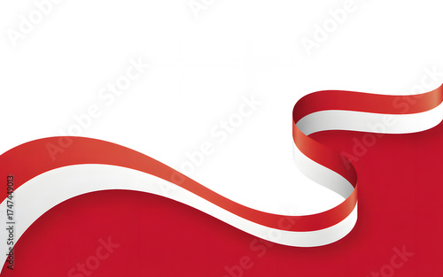 monaco's vibrant flag waving elegantly, perfect for national day celebrations, patriotic campaigns, and design needs