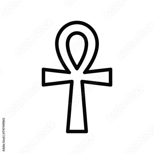 Ancient egyptian ankh symbol of life