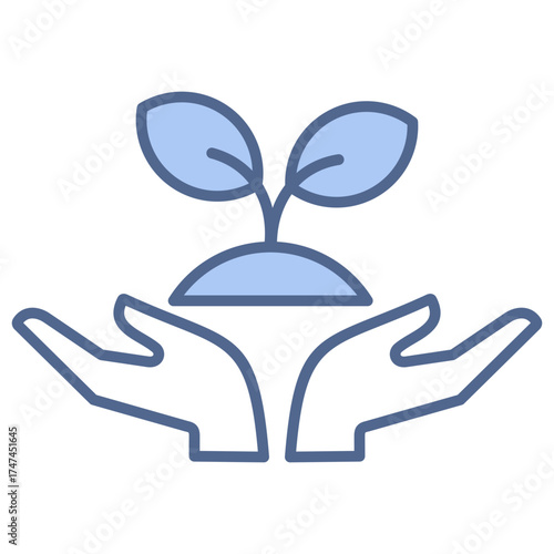 Environmental Blue Icon