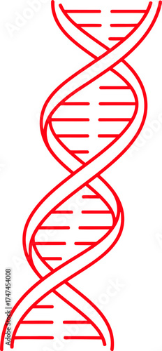 Symbol of genetics and biology for science and technology themes