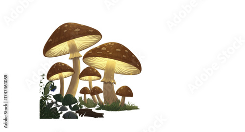 mushroom in grass