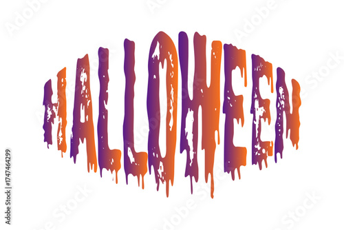 Halloween - ハロウィンHalloweenの文字の、よく目立つロゴマーク
