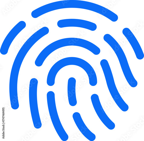 Fingerprint Authentication biometric technology icon