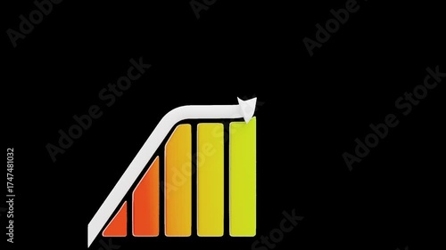 3D Animation of Exponential Growth | Alpha Channel