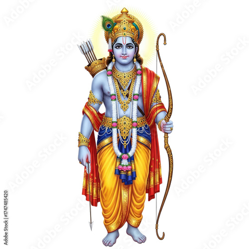 Hindu god, Lord Rama png transparent background