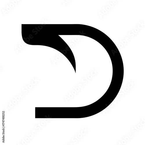 Illustration of a return icon, symbolizing reversal, navigation, and redirection in various digital interfaces