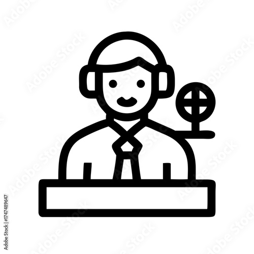 Illustration of customer service representative