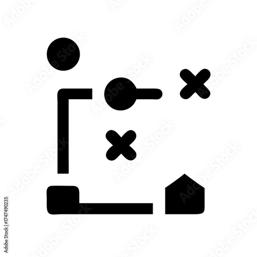 Strategic planning icon representing business strategy