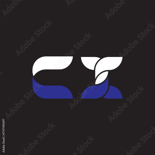 CX letter logo design on black background CX creative initials letter logo concept CX icon design