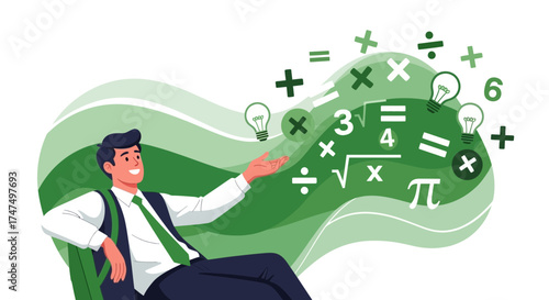 Knowledgeable Student Expressing Concepts of Arithmetic And Complex Mathematical Equations