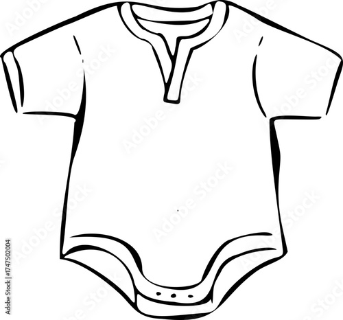 Hand Drawn Baby Bodysuit