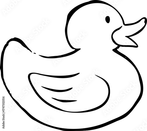 Hand Drawn Rubber Duck