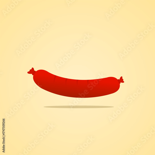 Illustration vector graphic of sausage vector.