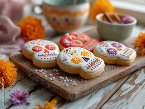  Skull-Shaped Cookies