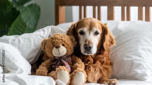 Dog Teddy Bedtime Comfort