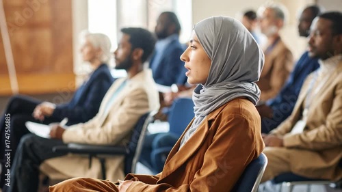 Diverse Audience Conference Room