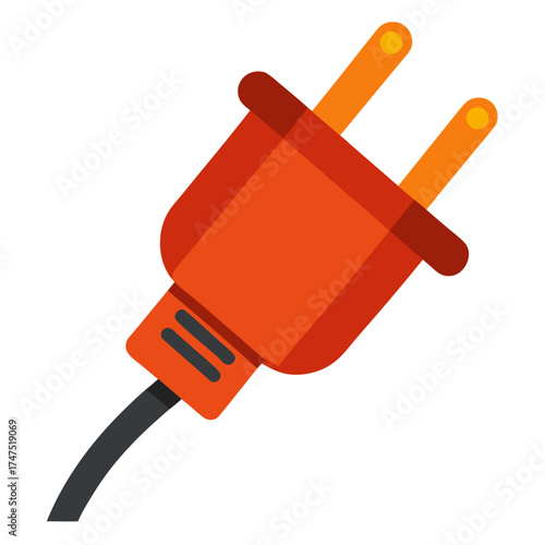 Vector of Plug on white background