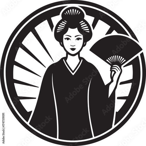 Elegant Geisha Portrait