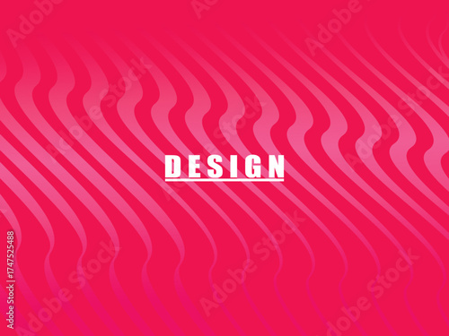 Abstract vector with a pattern of wavy lines and repetitive geometric shapes in red, creating a dynamic and modern effect suitable for backgrounds, posters or contemporary graphic designs.