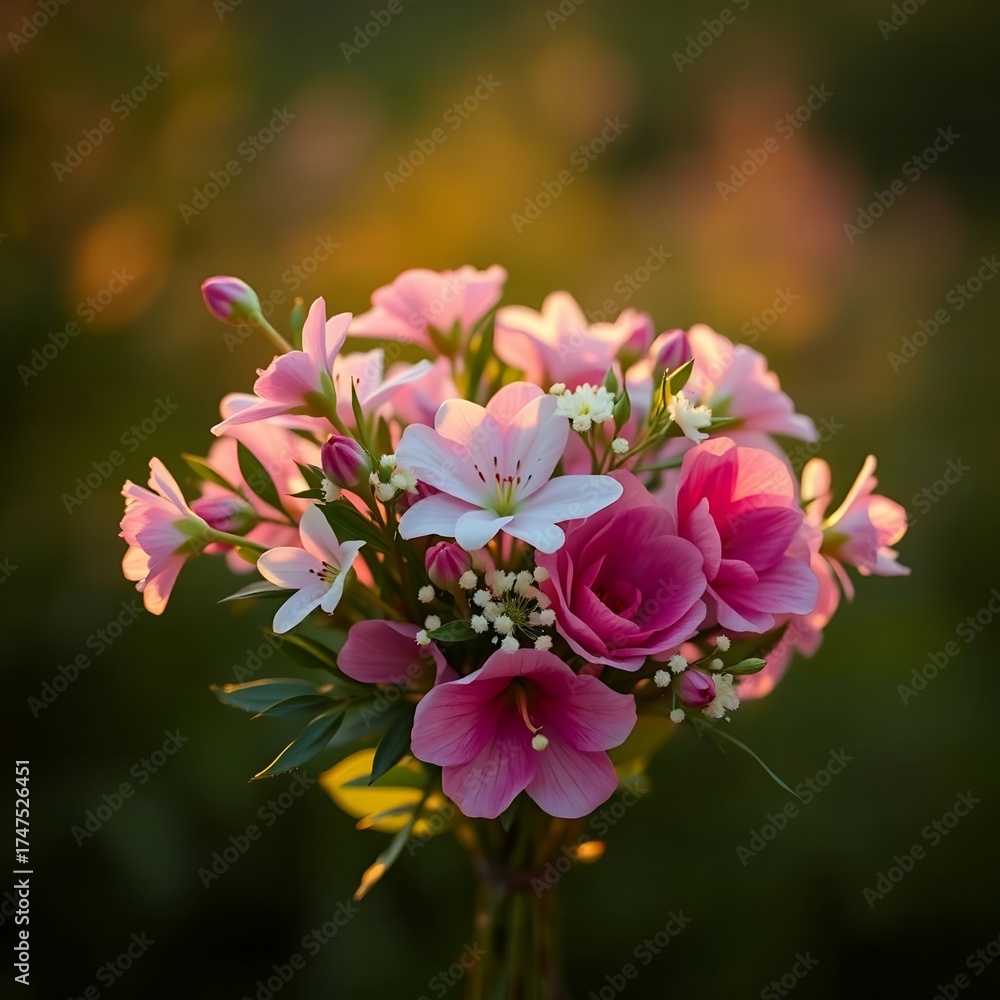 Obraz premium pink rose bush