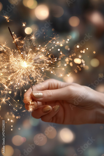 Hands Holding Sparklers