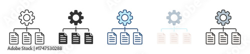 Data Integration Icon Set Multiple Style Collection