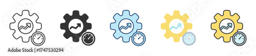 Productivity Icon Set Multiple Style Collection