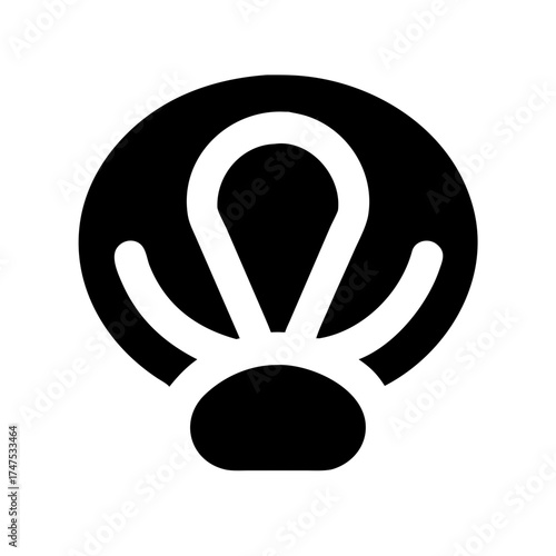 Illustration of a seashell, a marine invertebrate