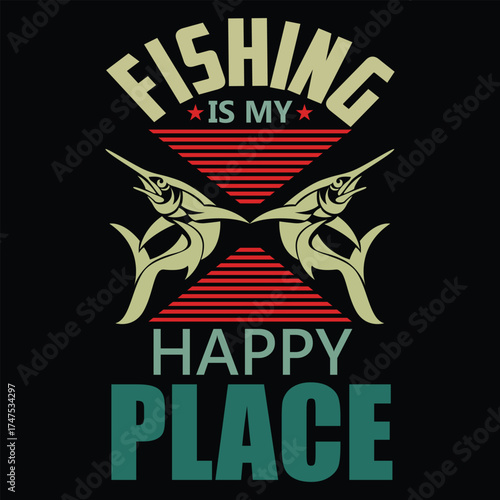 Fishing t-shirt design