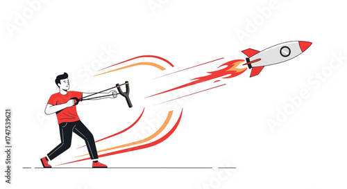 Launching A Rocket With A Slingshot: Concept Of Achievement And Innovation