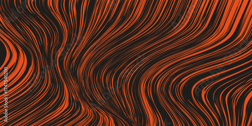 Beautiful abstraction of liquid paints in slow blending flow mixing together gently