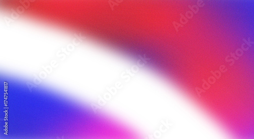 This abstract image features a smooth gradient blending vibrant red, deep blue, and rich purple tones. The soft diffusion of color creates an ethereal and modern aesthetic.