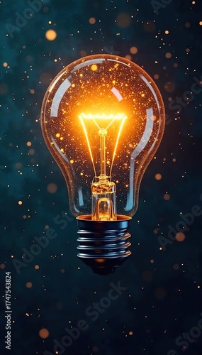 Illuminated Gears A Network of Innovation, Symbolizing Creative Problem Solving and Breakthrough Ideas