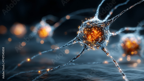A metaphor for autoimmune disease, with the immune system mistakenly attacking the body's own healthy neurons.